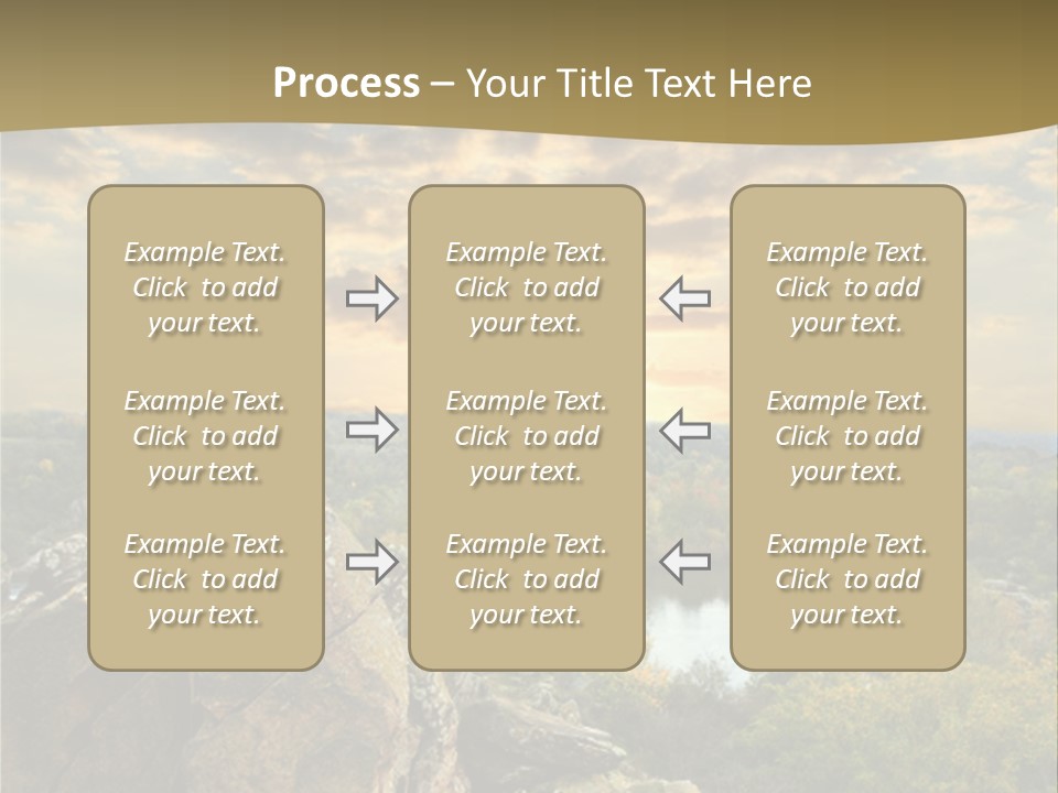 Clouds Tree Forest PowerPoint Template