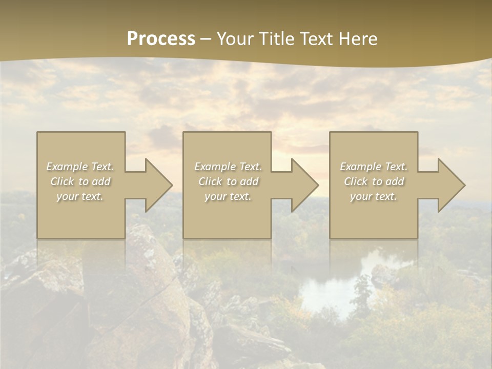 Clouds Tree Forest PowerPoint Template