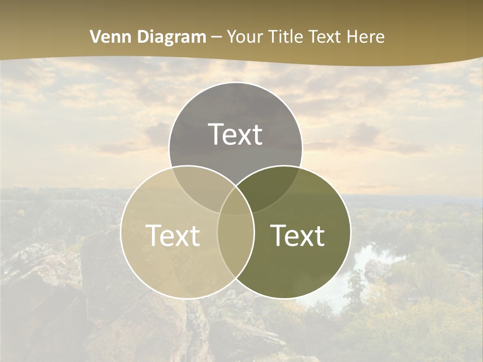 Clouds Tree Forest PowerPoint Template