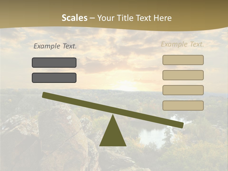 Clouds Tree Forest PowerPoint Template