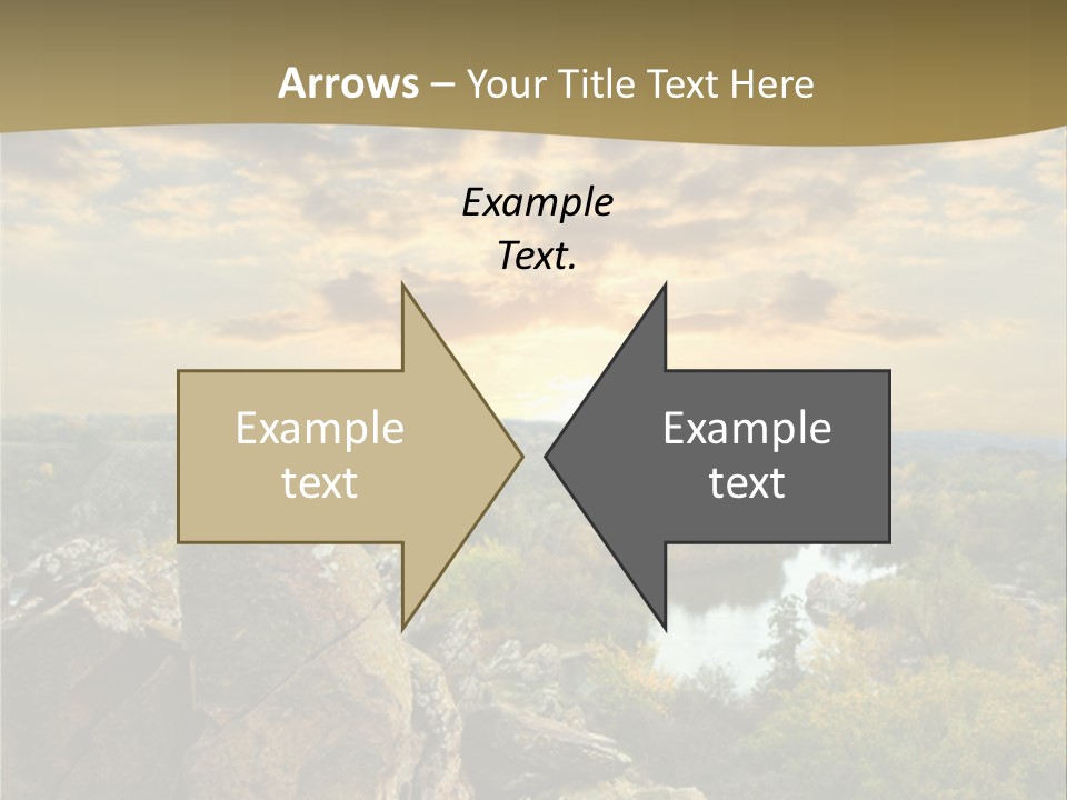 Clouds Tree Forest PowerPoint Template