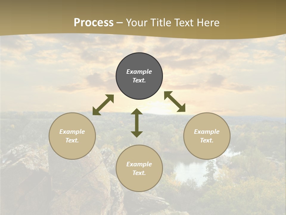 Clouds Tree Forest PowerPoint Template