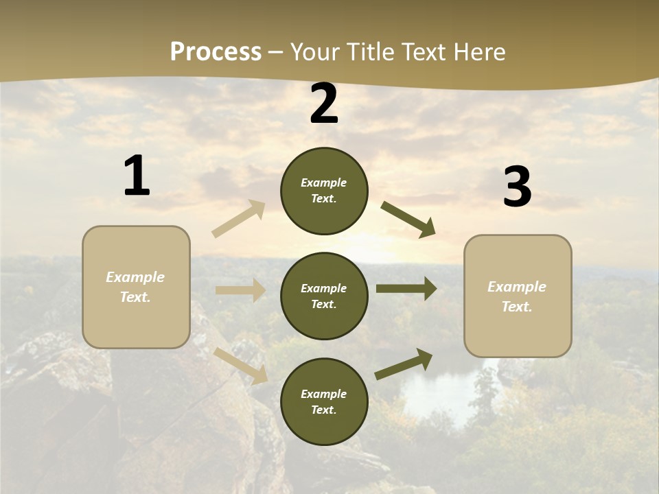 Clouds Tree Forest PowerPoint Template