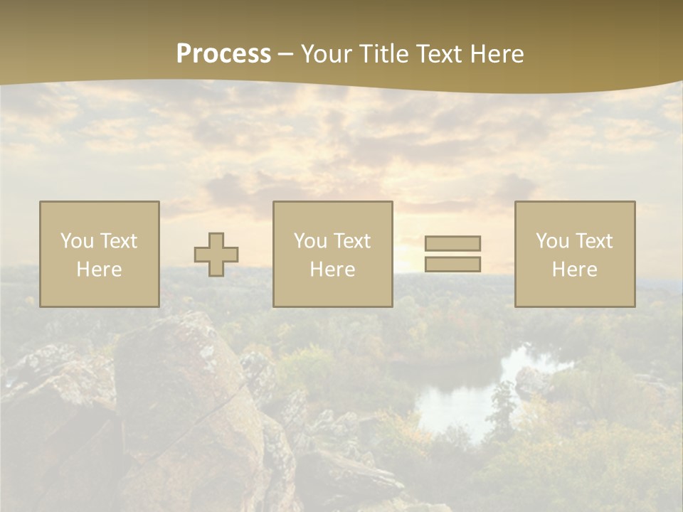 Clouds Tree Forest PowerPoint Template
