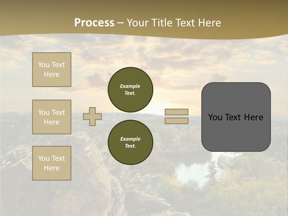 Clouds Tree Forest PowerPoint Template