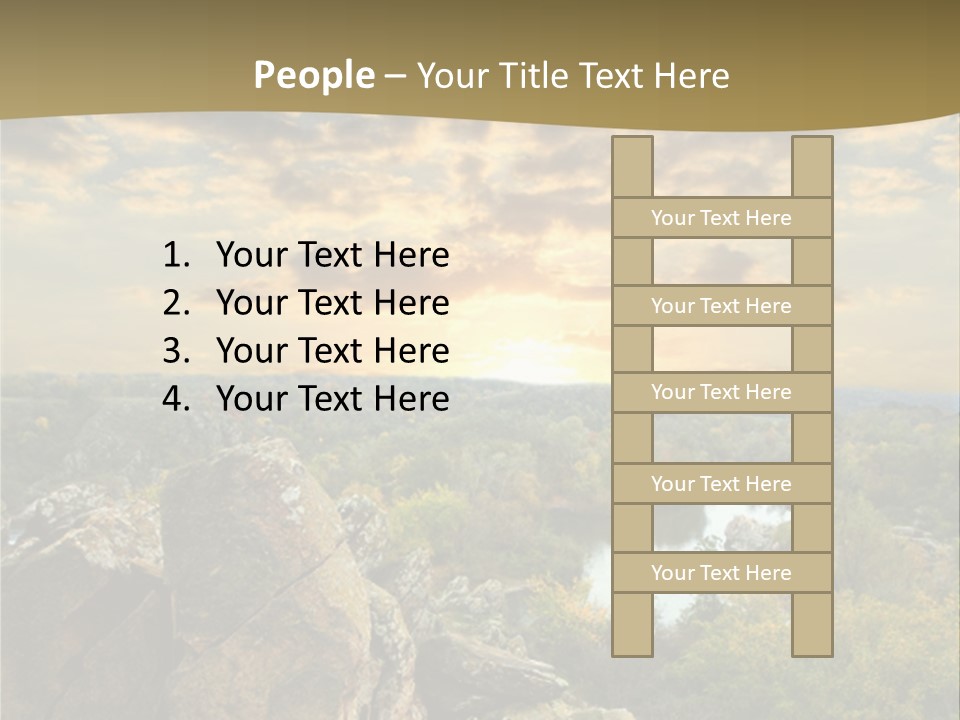 Clouds Tree Forest PowerPoint Template