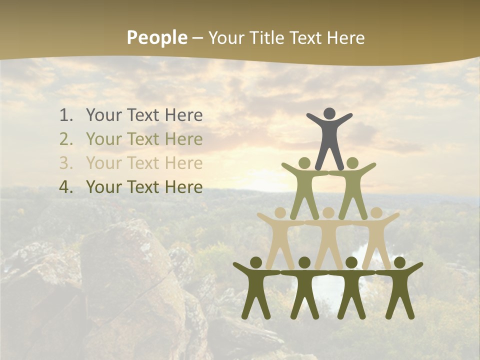 Clouds Tree Forest PowerPoint Template