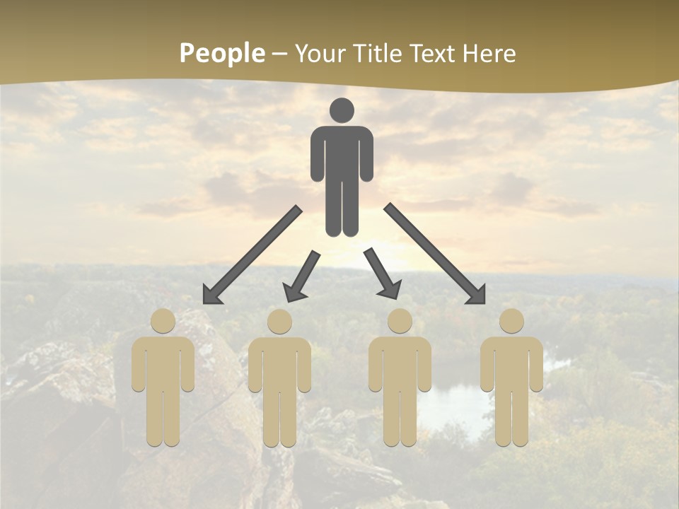 Clouds Tree Forest PowerPoint Template