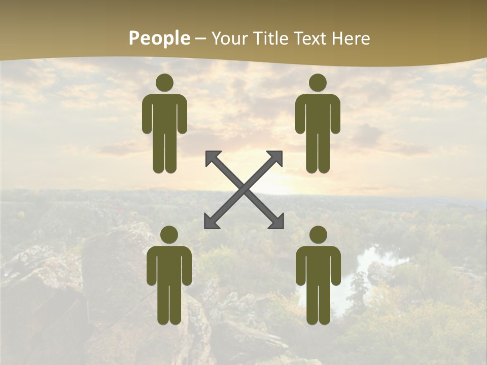 Clouds Tree Forest PowerPoint Template