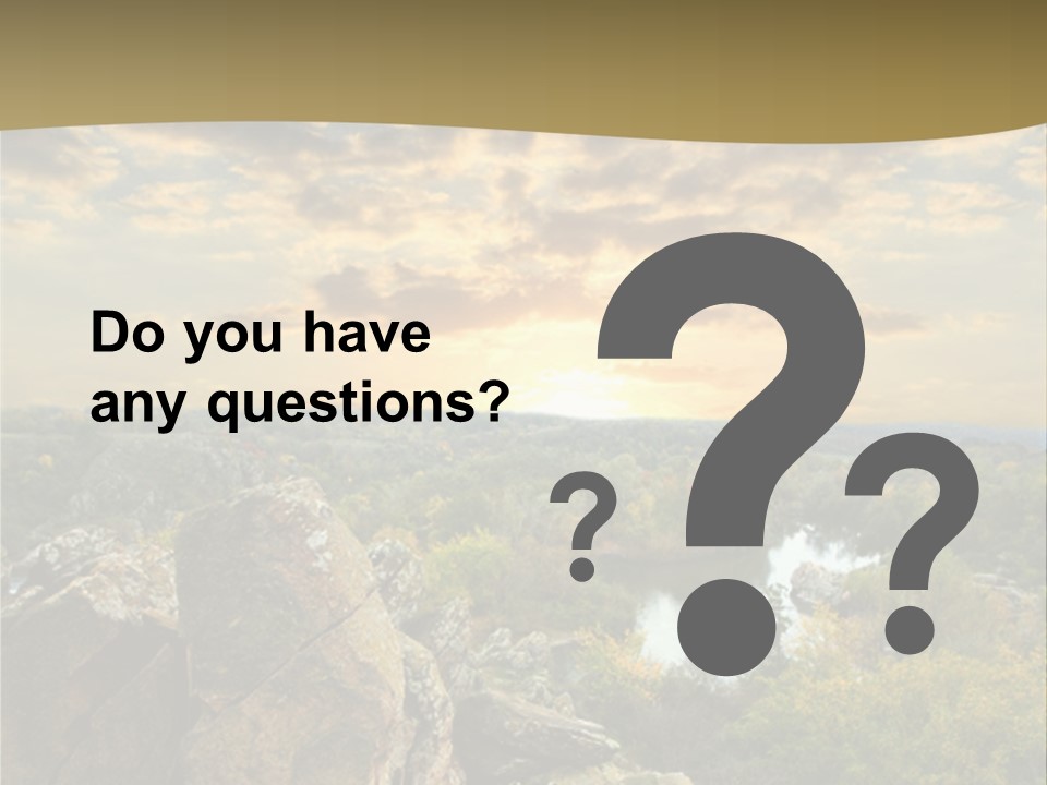 Clouds Tree Forest PowerPoint Template