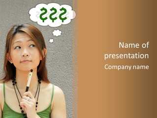 Singaporean Contemplation Monetary PowerPoint Template