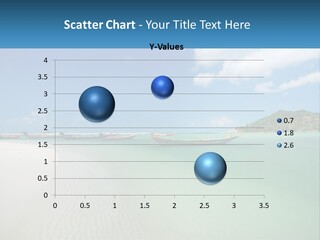 Blue Palm Sun PowerPoint Template