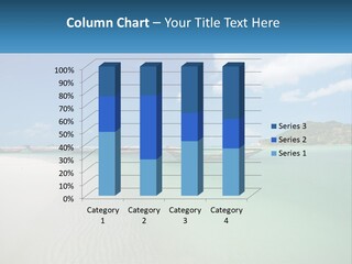 Blue Palm Sun PowerPoint Template