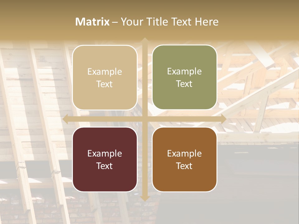Housing Design Wood PowerPoint Template