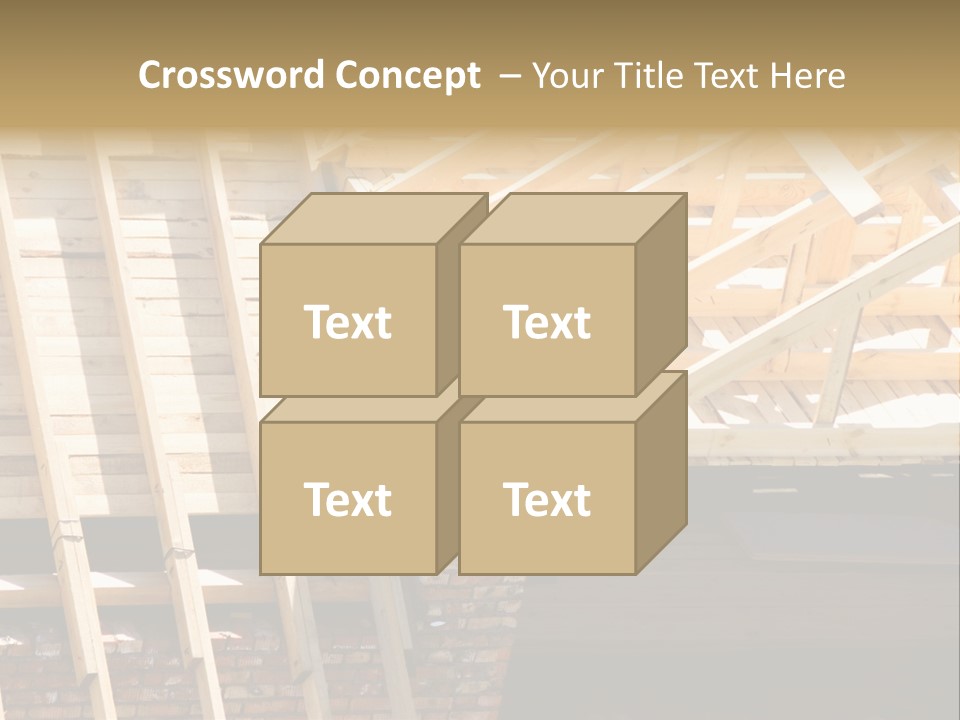 Housing Design Wood PowerPoint Template