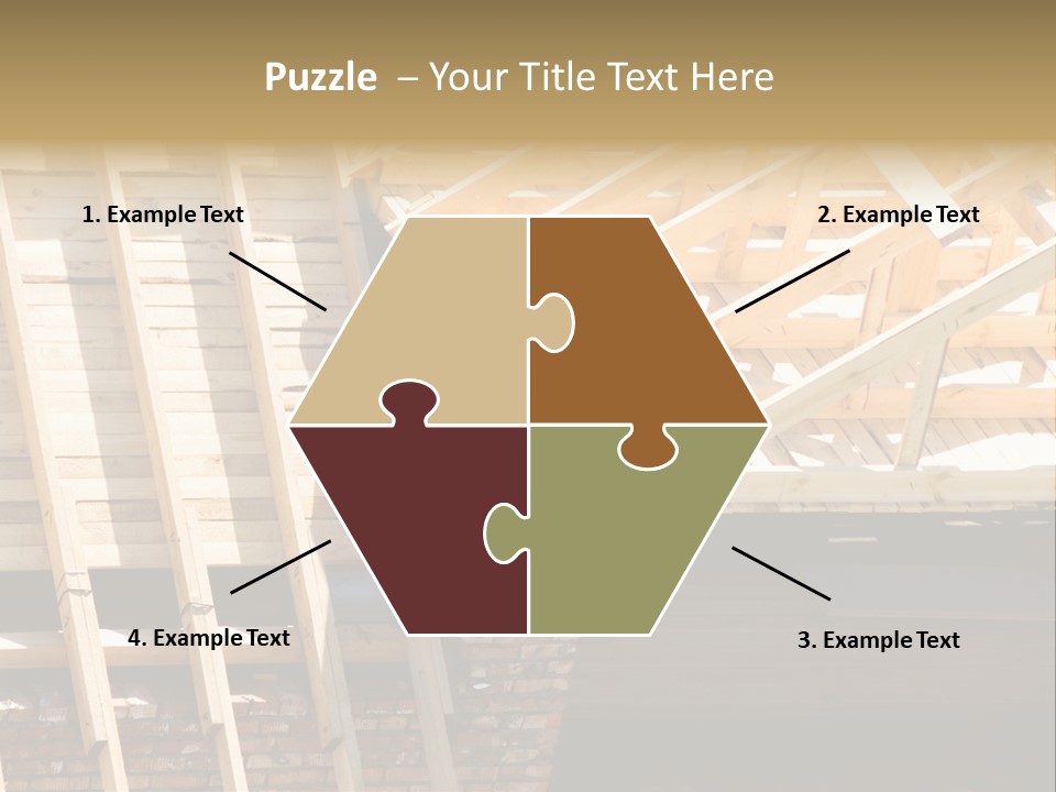 Housing Design Wood PowerPoint Template