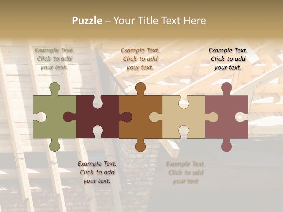 Housing Design Wood PowerPoint Template