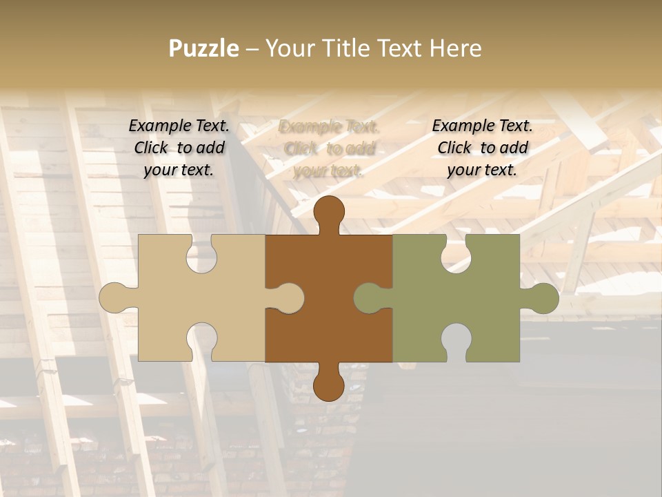 Housing Design Wood PowerPoint Template