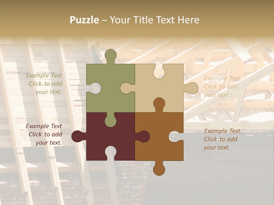 Housing Design Wood PowerPoint Template