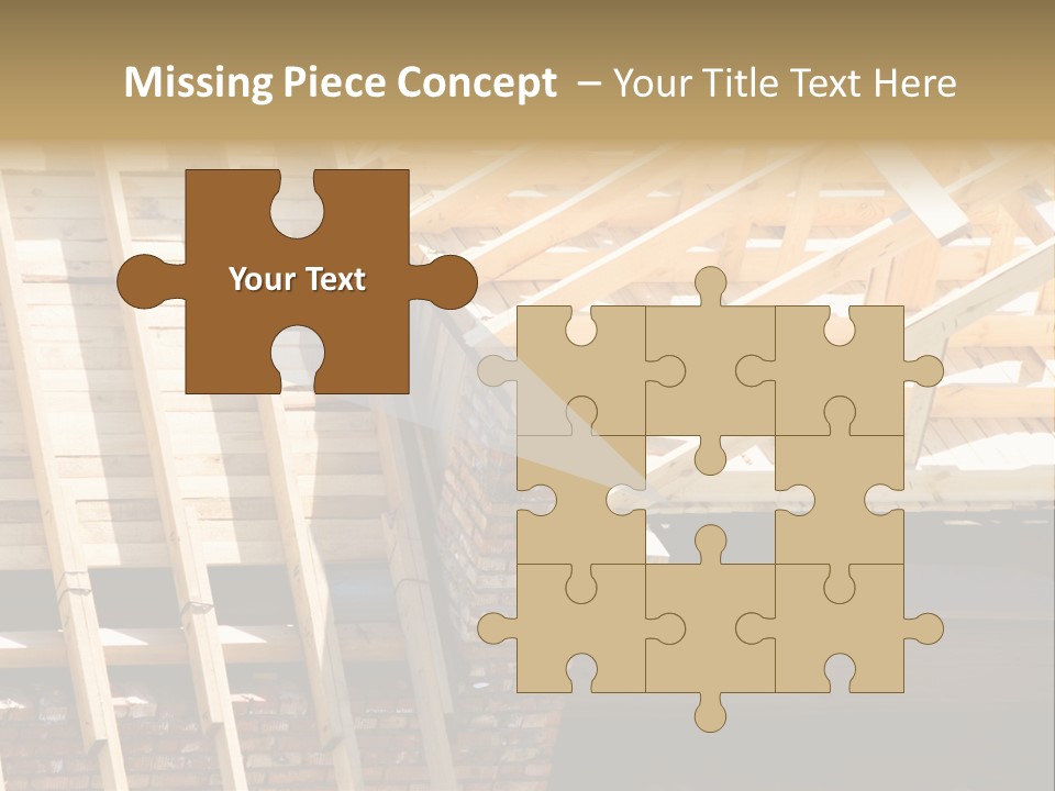 Housing Design Wood PowerPoint Template