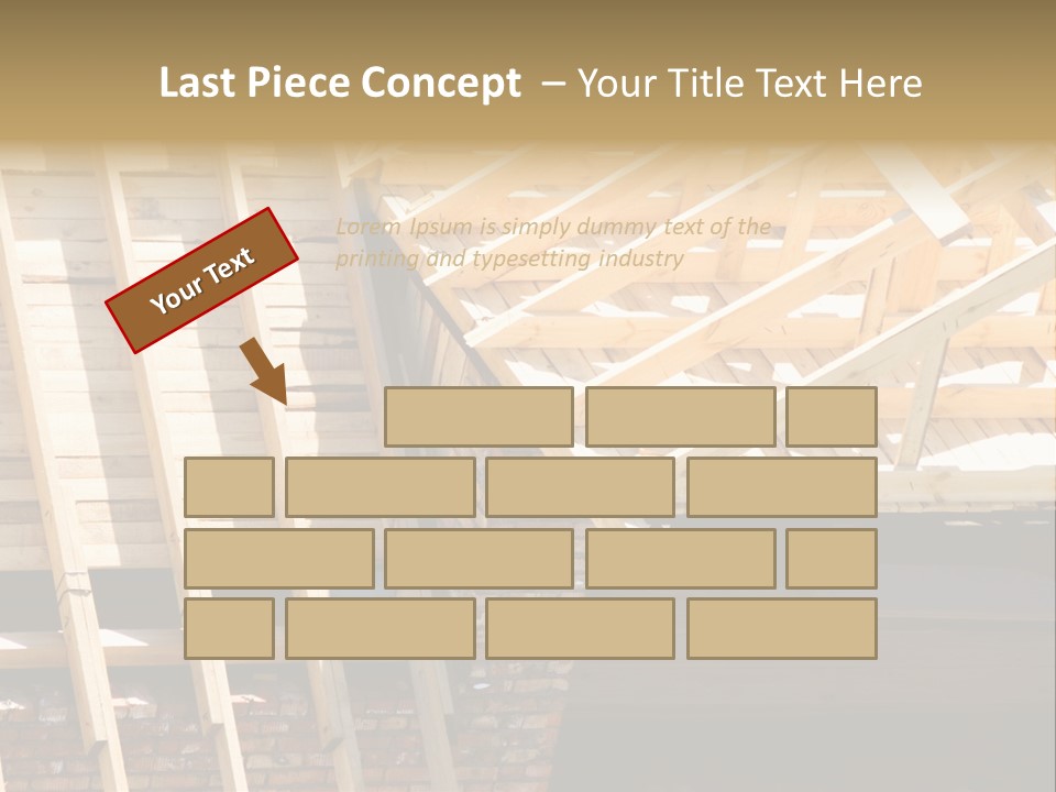 Housing Design Wood PowerPoint Template