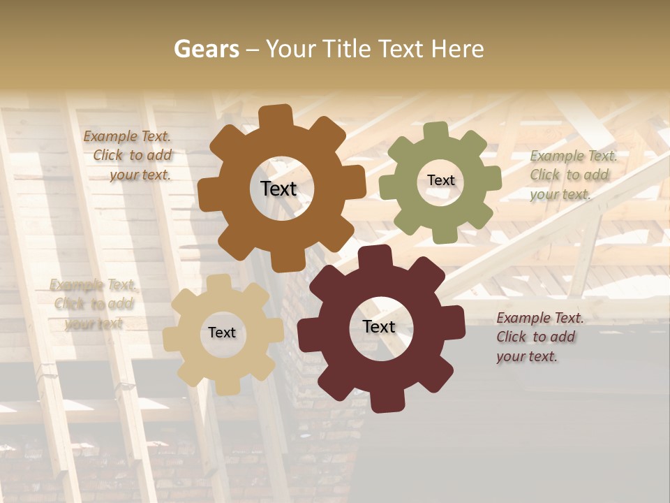 Housing Design Wood PowerPoint Template