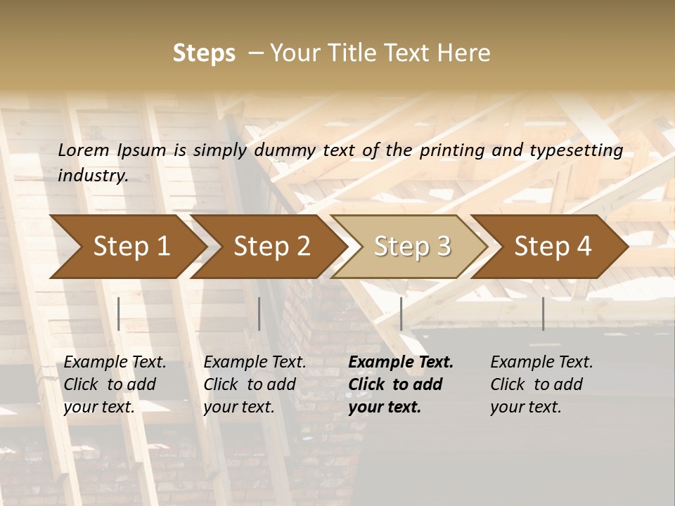 Housing Design Wood PowerPoint Template