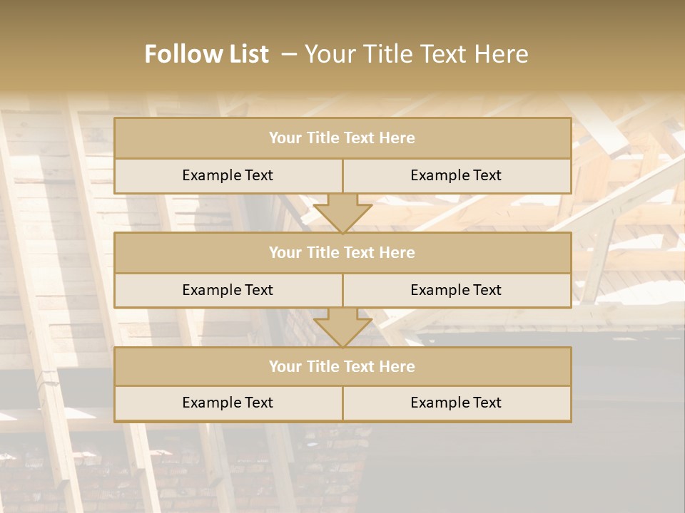 Housing Design Wood PowerPoint Template