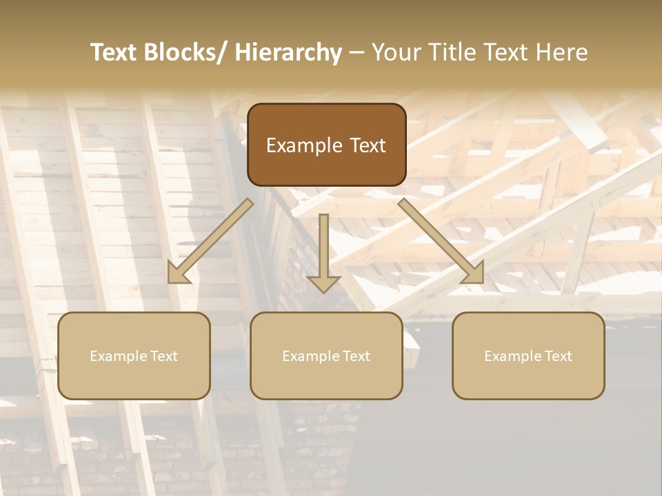 Housing Design Wood PowerPoint Template