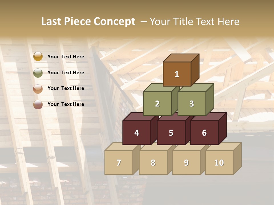 Housing Design Wood PowerPoint Template