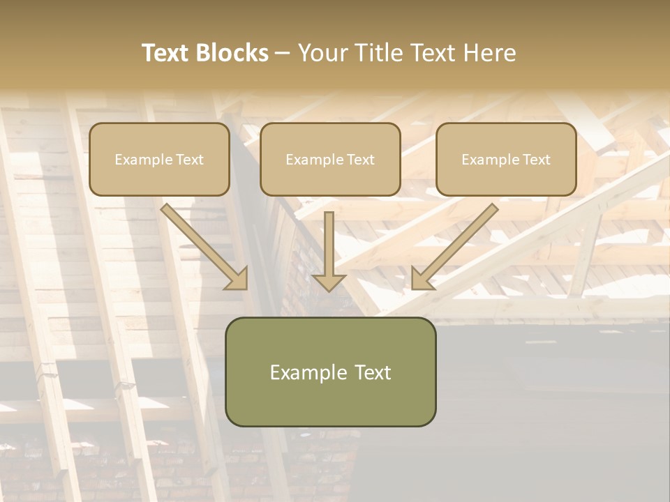 Housing Design Wood PowerPoint Template