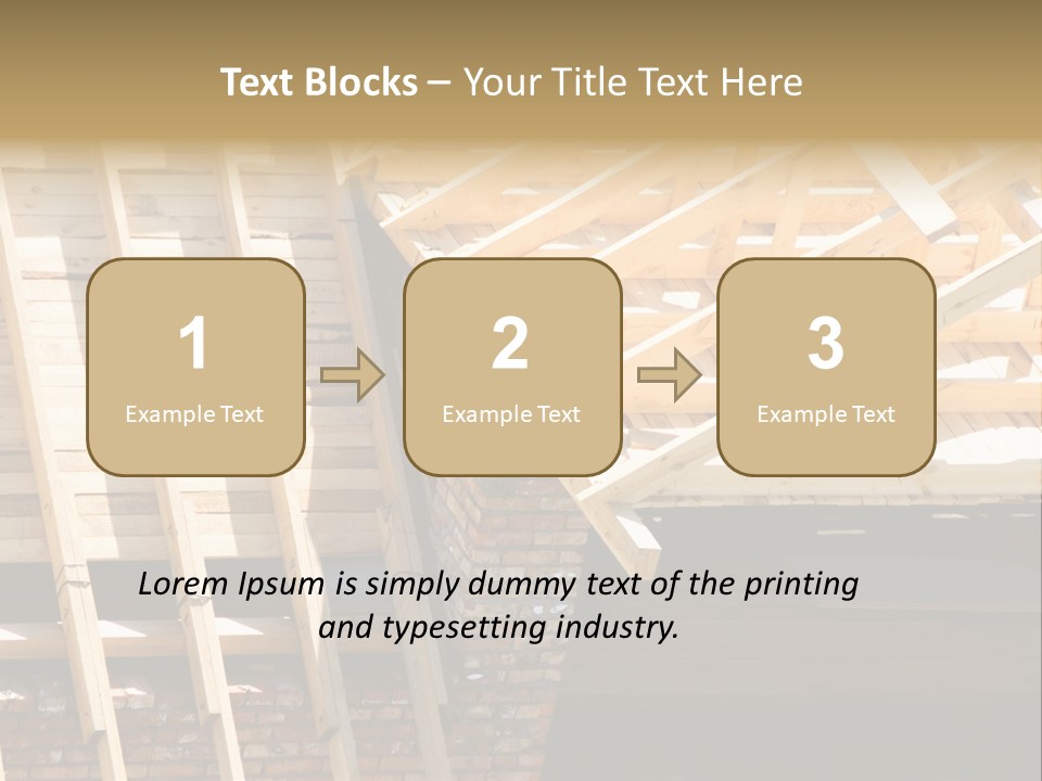 Housing Design Wood PowerPoint Template