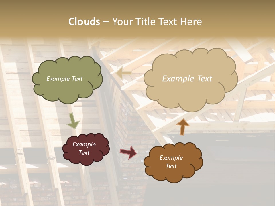 Housing Design Wood PowerPoint Template