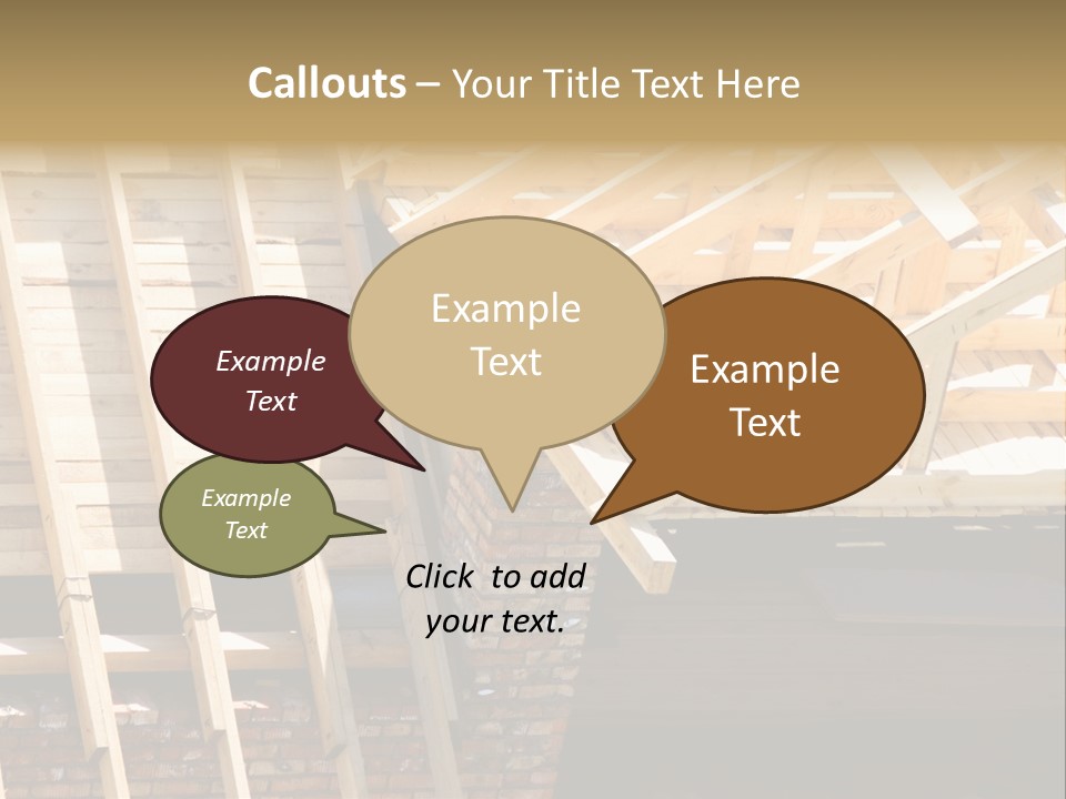 Housing Design Wood PowerPoint Template