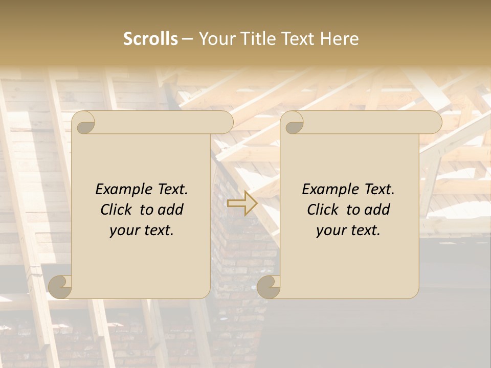 Housing Design Wood PowerPoint Template