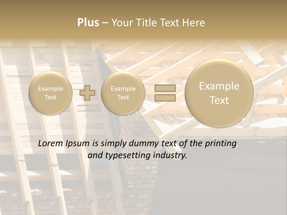 Housing Design Wood PowerPoint Template