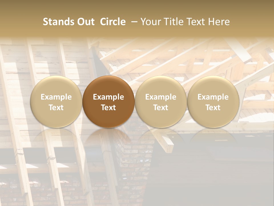 Housing Design Wood PowerPoint Template