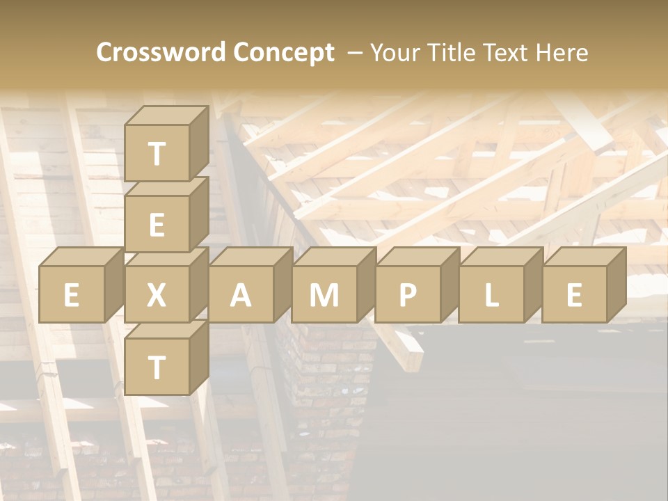 Housing Design Wood PowerPoint Template