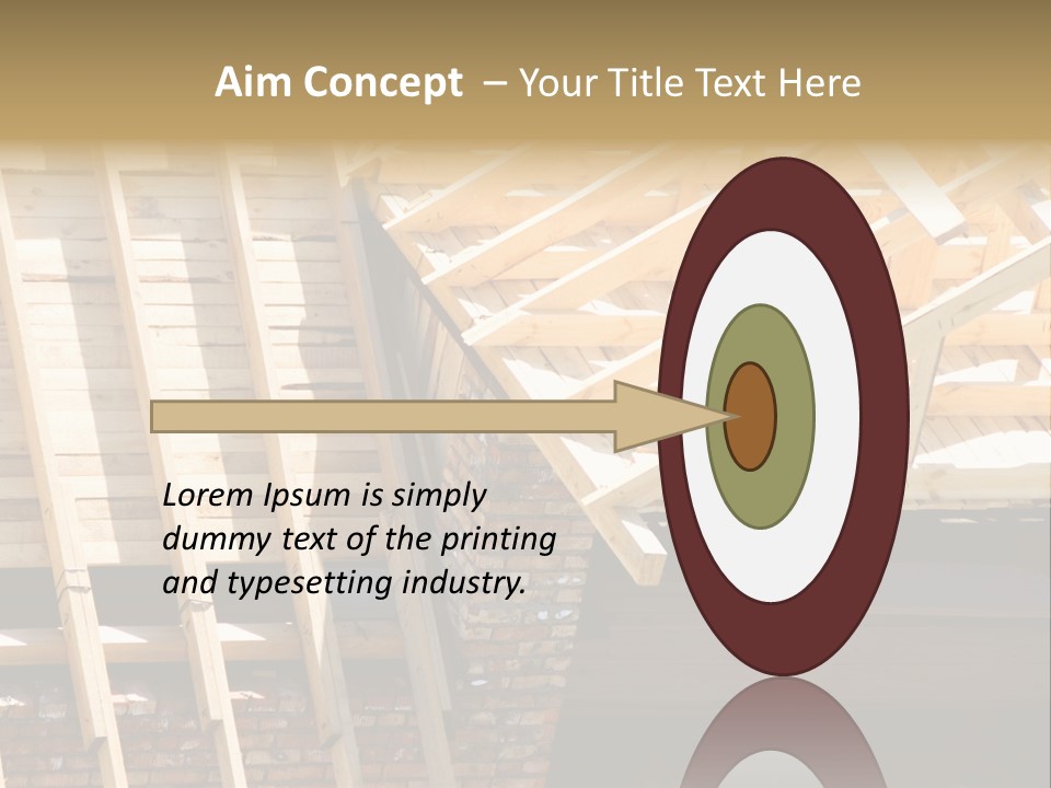 Housing Design Wood PowerPoint Template