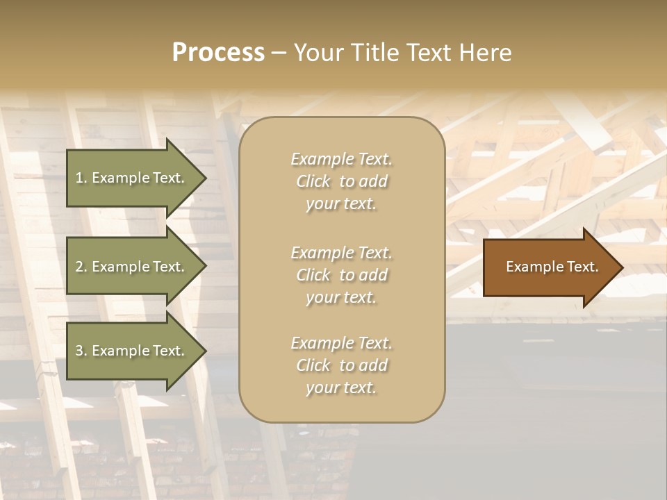 Housing Design Wood PowerPoint Template