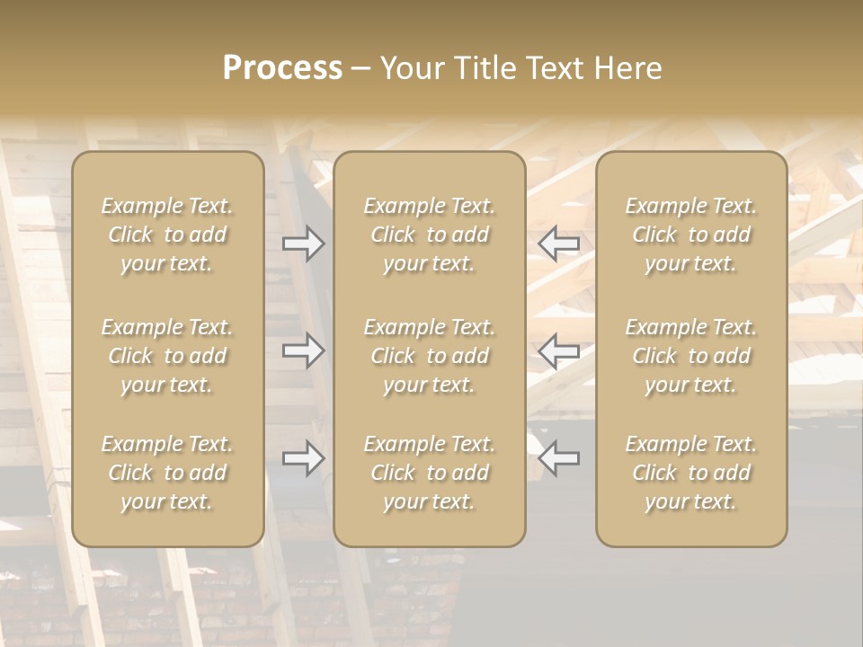 Housing Design Wood PowerPoint Template