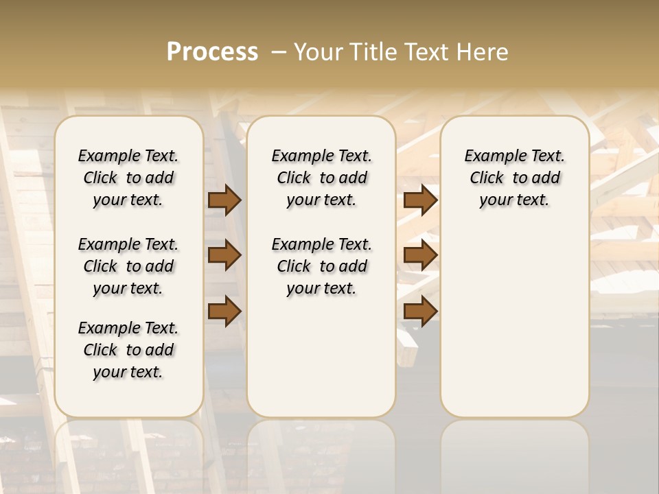 Housing Design Wood PowerPoint Template