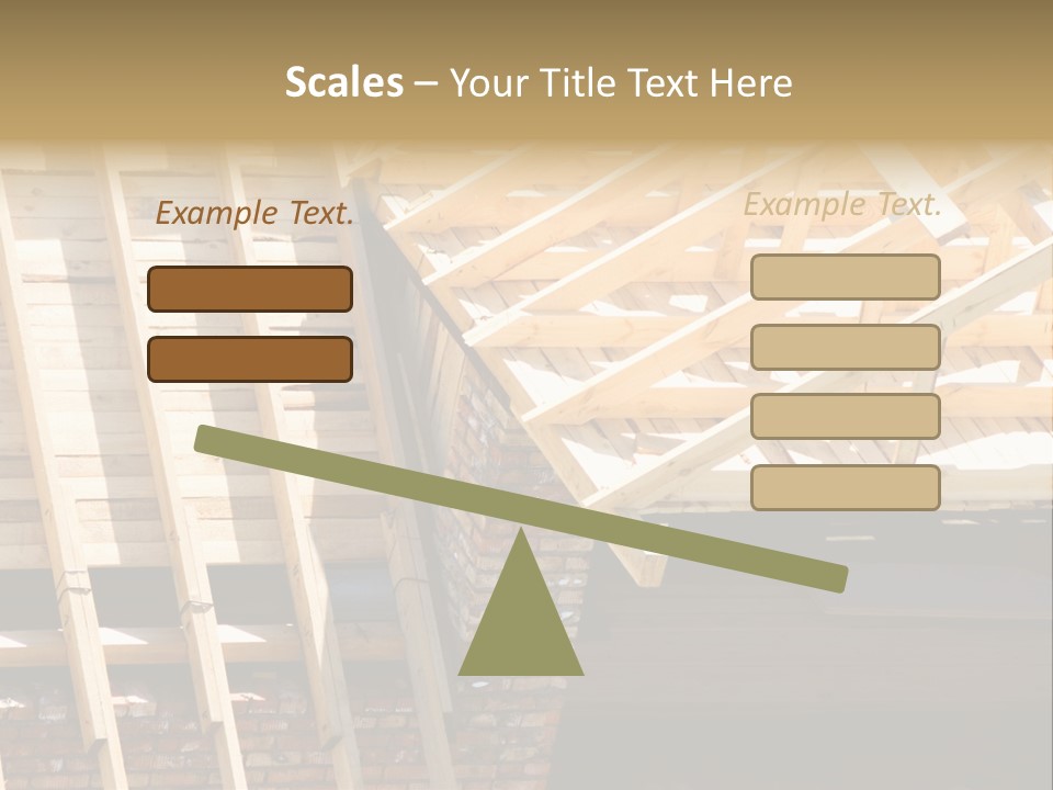 Housing Design Wood PowerPoint Template