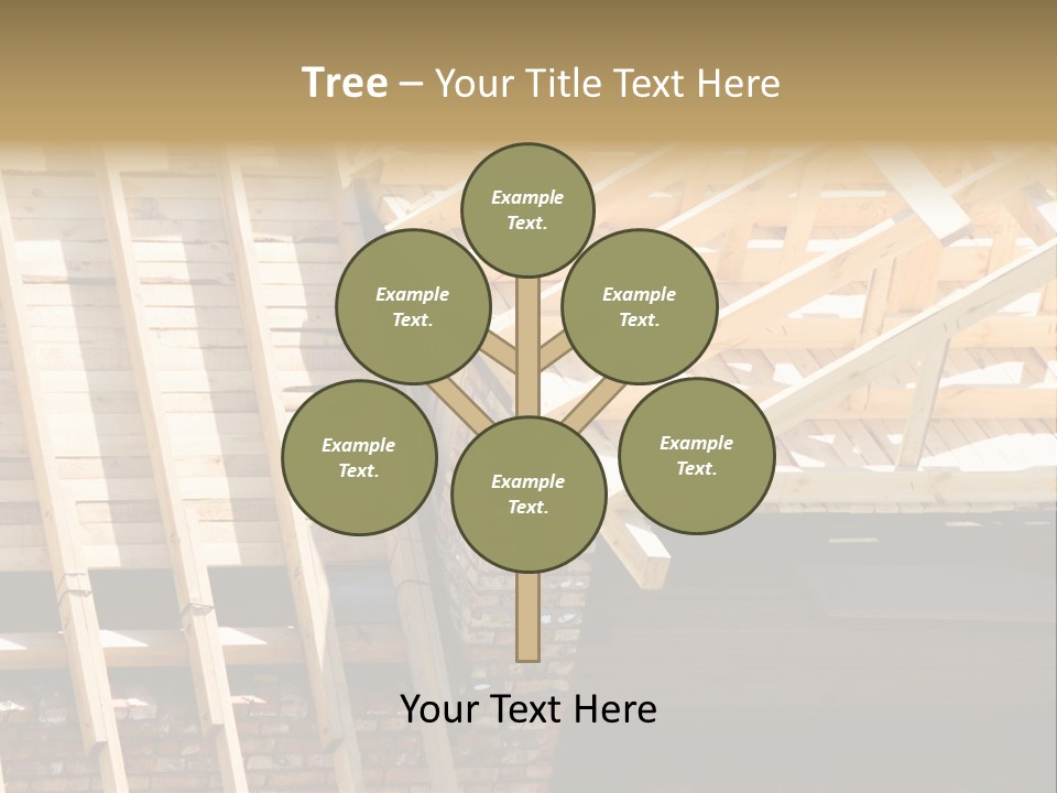 Housing Design Wood PowerPoint Template