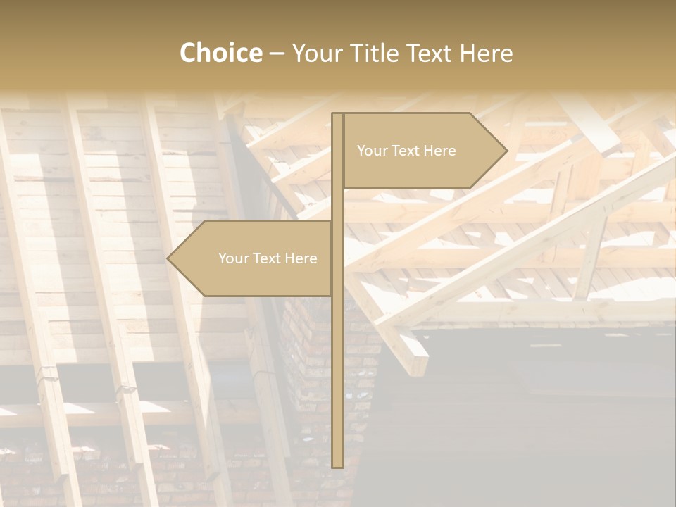 Housing Design Wood PowerPoint Template