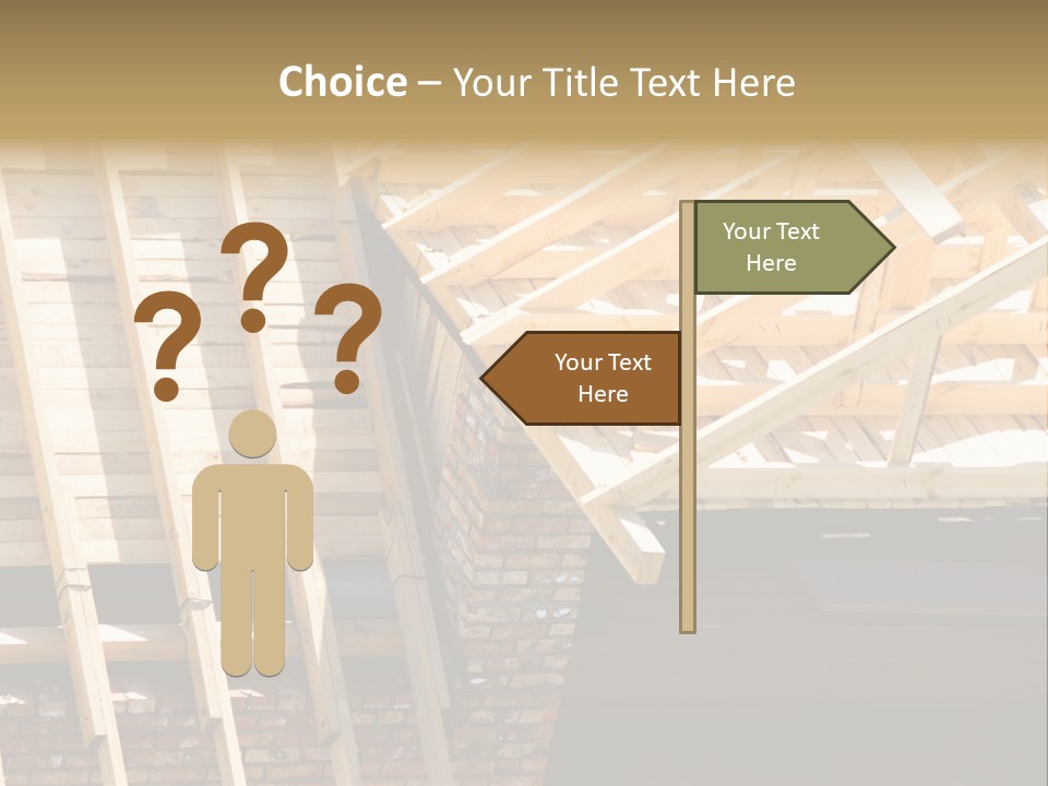 Housing Design Wood PowerPoint Template