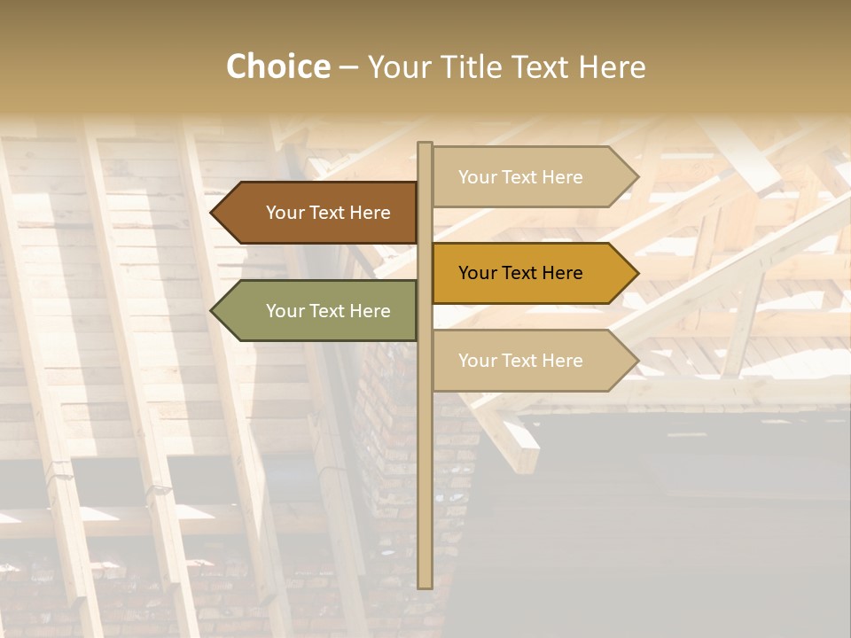 Housing Design Wood PowerPoint Template