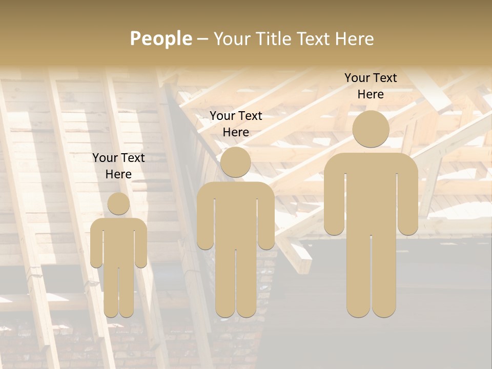 Housing Design Wood PowerPoint Template