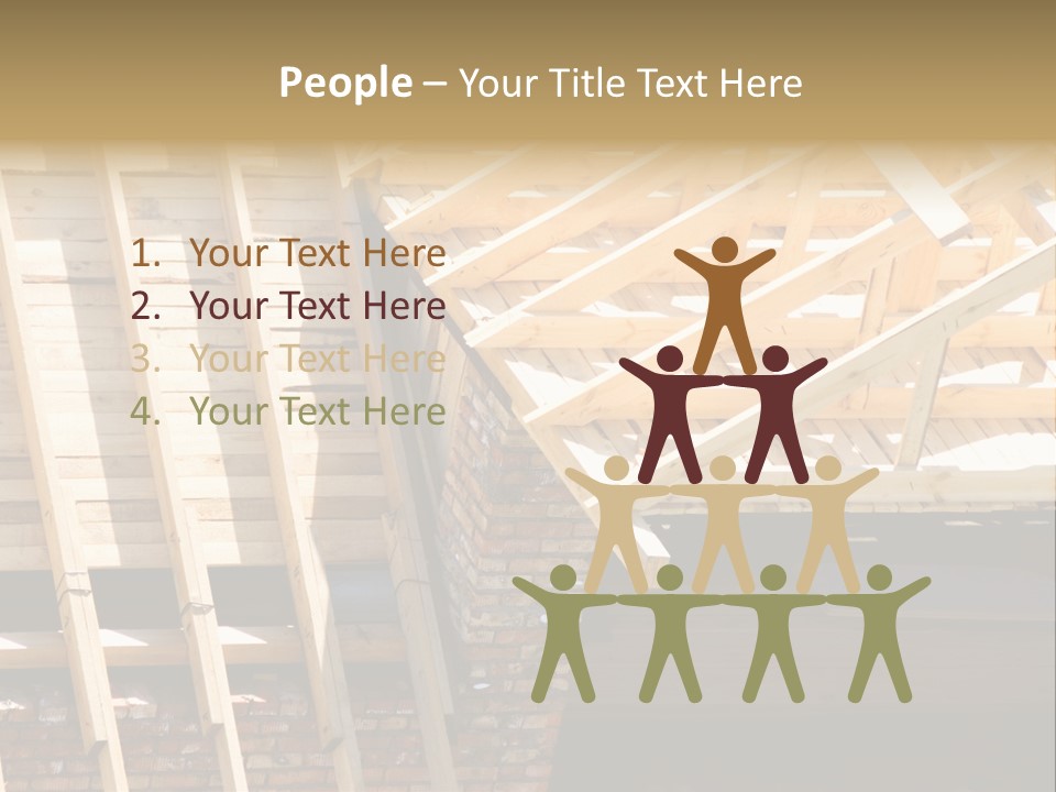 Housing Design Wood PowerPoint Template