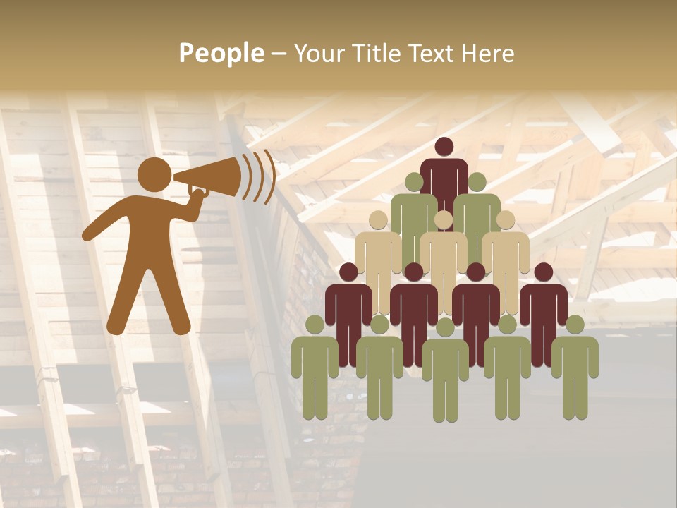 Housing Design Wood PowerPoint Template